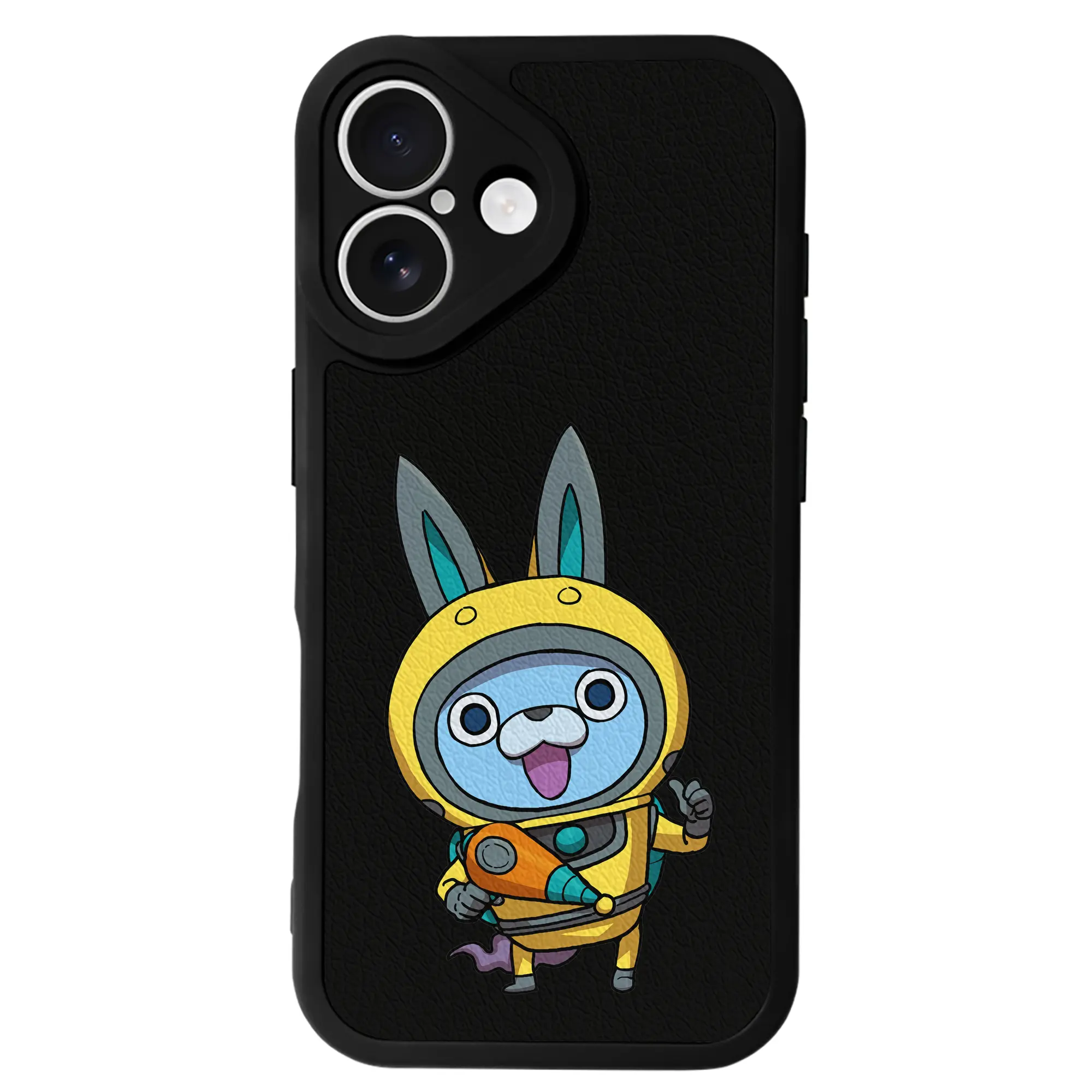 妖怪ウォッチ グッズ,USAピョン - IPhone 16シリーズ対応 ・ シリコンスマホケース ・ レザー調 ・ 高精度フィット ・ 耐衝撃 ・ ワイヤレス充電対応 ・ 精密カット